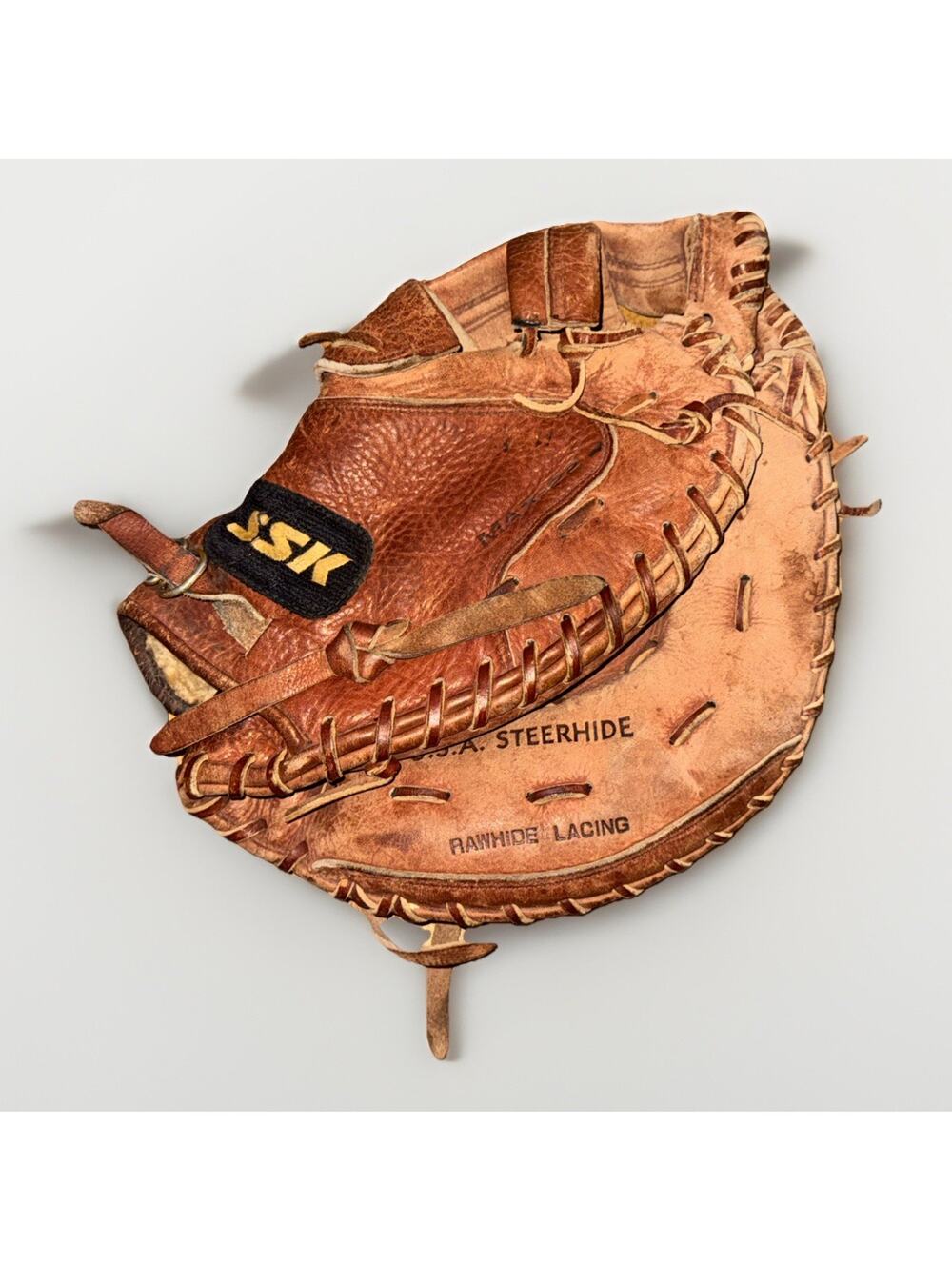 SSK MAX-22 Medal Pro Baseball Catcher's Mitt Glove RH Thrower USA Steerhide
